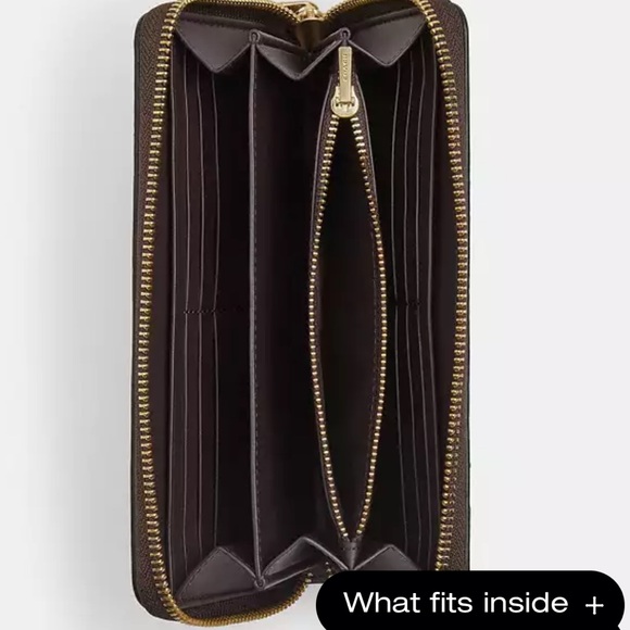 Coach Cosmic Coach Long Zip Around Wallet In Signature Canvas With Robot Print - Picture 2 of 8